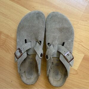 Birkenstock Boston Mules with Adjustable Strap and Contoured Footbed